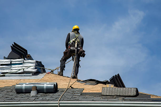 Professional Roof Replacement technician working in Wood River Junction, RI
